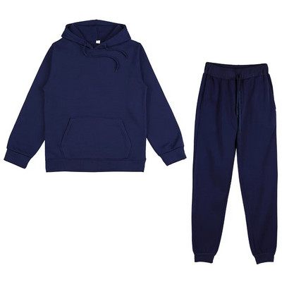 Trening de damă, plin, cu glugă, costume sport, toamnă, caldă, hanorace, ocazional, cu mânecă lungă, hanorace și pantaloni, fleece, set de două piese