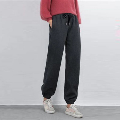 Women Solid Sweatpants Pockets Drawstring Sporty Gym Athletic Fit Jogger Pants Lounge Trousers Jogging Pants Hip Hop Sweatpants