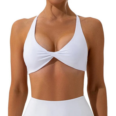 Αθλητικό σουτιέν Cross Strap Γυναικείο Push Up Αθλητικό σουτιέν Yoga Crop Top Brassiere Fitness Gym Top Αναπνεύσιμο Beauty Back Top Σουτιέν γυμναστικής