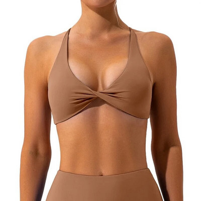 Αθλητικό σουτιέν Cross Strap Γυναικείο Push Up Αθλητικό σουτιέν Yoga Crop Top Brassiere Fitness Gym Top Αναπνεύσιμο Beauty Back Top Σουτιέν γυμναστικής