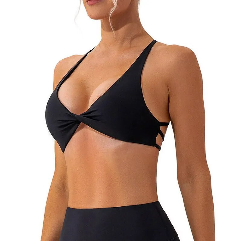 Αθλητικό σουτιέν Cross Strap Γυναικείο Push Up Αθλητικό σουτιέν Yoga Crop Top Brassiere Fitness Gym Top Αναπνεύσιμο Beauty Back Top Σουτιέν γυμναστικής