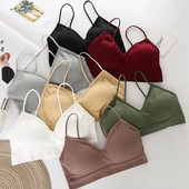 Κορυφαίο γυναικείο σωληνάκι Αθλητικά σουτιέν για γυμναστήριο Fast Dry Elastic padded Gym Running bras Fitness Yoga Sport αναπνεύσιμες μπλούζες