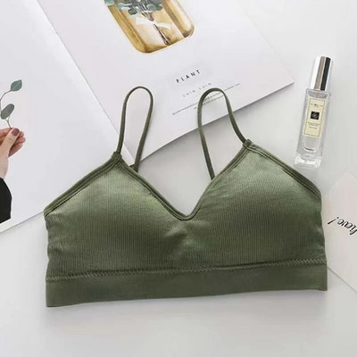Κορυφαίο γυναικείο σωληνάκι Αθλητικά σουτιέν για γυμναστήριο Fast Dry Elastic padded Gym Running bras Fitness Yoga Sport αναπνεύσιμες μπλούζες