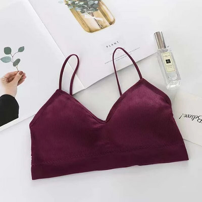 Κορυφαίο γυναικείο σωληνάκι Αθλητικά σουτιέν για γυμναστήριο Fast Dry Elastic padded Gym Running bras Fitness Yoga Sport αναπνεύσιμες μπλούζες