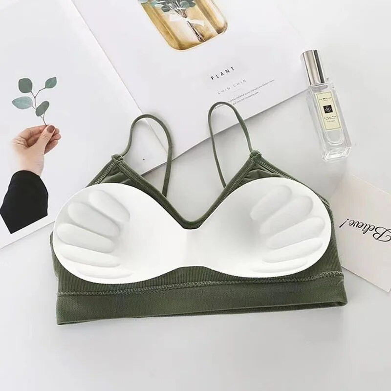 Κορυφαίο γυναικείο σωληνάκι Αθλητικά σουτιέν για γυμναστήριο Fast Dry Elastic padded Gym Running bras Fitness Yoga Sport αναπνεύσιμες μπλούζες