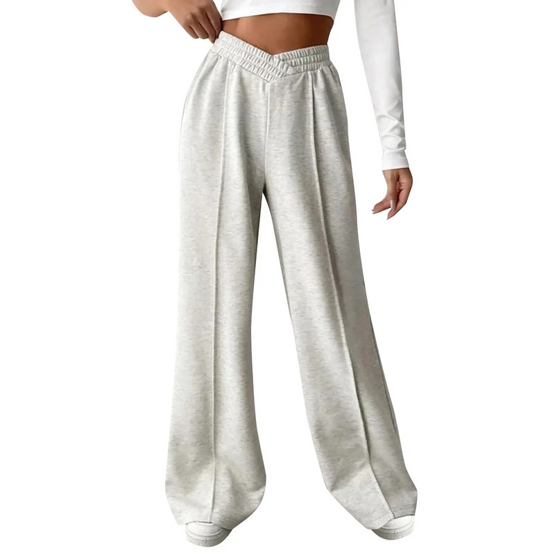 Laisvos Patogios Vienspalvės Laisvalaikis Namai Plačios sportinės kelnės Cargo Pants Patogios kelnės moterims Kasdienis