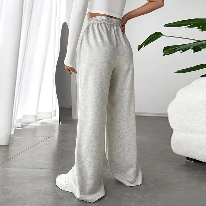 Laisvos Patogios Vienspalvės Laisvalaikis Namai Plačios sportinės kelnės Cargo Pants Patogios kelnės moterims Kasdienis