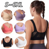 Alergare Mesh Hollow Vent Hole Mesh Lenjerie sport pentru femei Top sport Sutien magic Crop Lenjerie sexy Topuri Sâni mari alergare