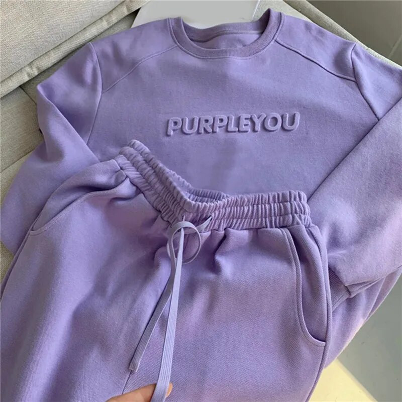 2023. aasta vabaaja treeningu spordiülikonnad, soojad, sügistalvised, sügistalvised naiste komplektid, O-kaelusega pullover, kapuuts + püksid, kaheosaline komplekt