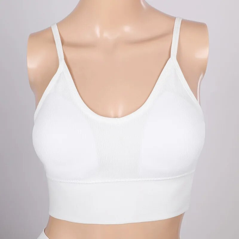 Uus naiste spordirinnahoidja Fitness-topp õmblusteta joogarinnahoidja, must valge, jooksva joogaga jõusaalis Crop Top naiste push-up spordirinnahoidja ülaosa