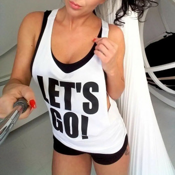 Γυναικεία Ανδρικά Αθλητικά T-shirts Σέξι τοπ Casual Tank Loose Fitness Γιλέκο για τρέξιμο Gym Sports Αμάνικα T-Shirts Y2K Tank Top
