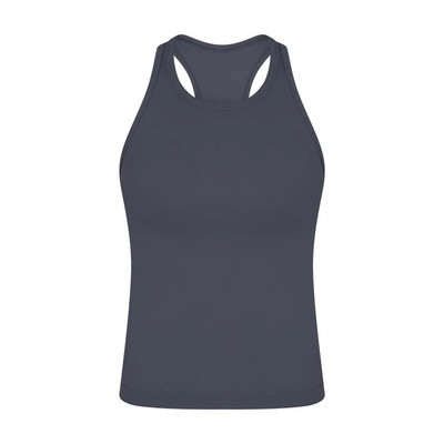 Γυναικείο μπλουζάκι Racerback Tank Top με μήκος μέχρι τη μέση Βουτυρένιο-μαλακό τετράπλευρο ελαστικό πουκάμισο γιόγκα, καλοκαιρινό αναπνεύσιμο αθλητικό γιλέκο