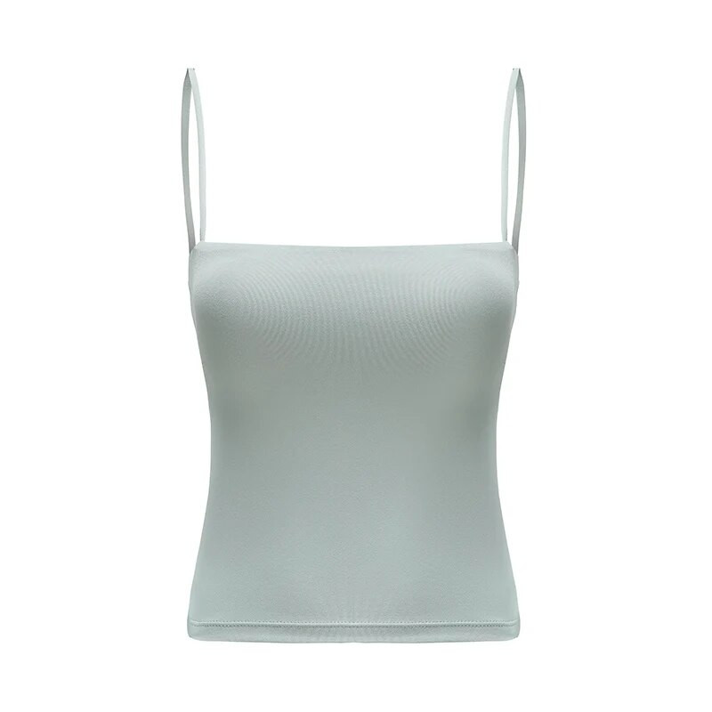 Mermaid Curve Σέξι χαμηλού κοψίματος αθλητικού τανκ Γυναικείες λεπτό λουράκι ώμου Γυμναστήριο για τρέξιμο γιλέκο τζόγκερ με επένδυση για σέξι γυναικεία καμιζόλα