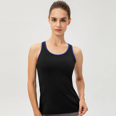 Nauji Yoga Tops Moteriški Sexy Gym Sportiniai drabužiai Liemenė Fitness aptempti moteriški drabužiai Bėgimo marškinėliai be rankovių Quick Dry White Yoga Tank Top