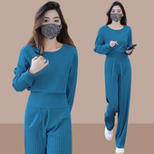 Toamnă iarnă Costum sport Trening 2 piese Pulover cu mânecă lungă + pantalon Alergare Jogging Ținute Casual Antrenament Fitness Set