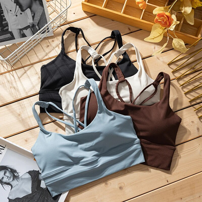 Rinnapadjandiga naiste fitnessvest, niidijooga spordiala, seljaosa jooksmine