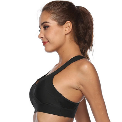 1 τμχ Γυναικείο σουτιέν γυμναστικής με λαιμόκοψη χωρίς ραφές χωρίς ατσάλινο δαχτυλίδι για τρέξιμο Yoga Beauty Back Εσώρουχα αθλητικό σουτιέν