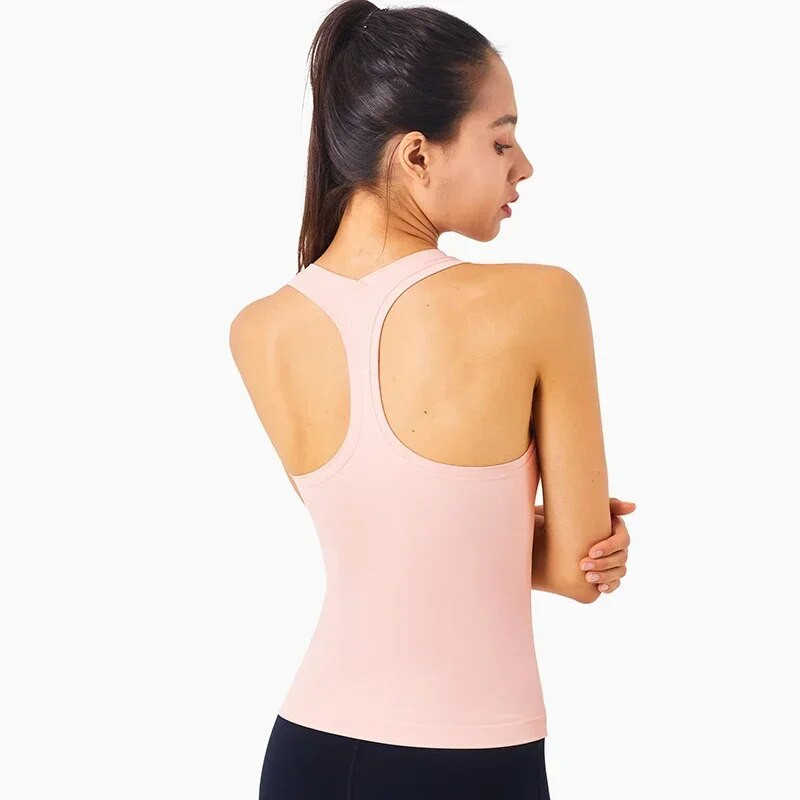 Αθλητικό σουτιέν Καλοκαιρινό νέο αντικείμενο Γυναικείο πουκάμισο για τρέξιμο Υψηλή υποστήριξη Ελαστικό γιλέκο Lycra Βαθιά U-back Crop Top Sexy Fitness Εσώρουχα