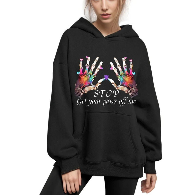 Sieviešu džemperi ar kapuci Modes sporta krekli ar garām piedurknēm, džemperi, brīvi apģērbu topi