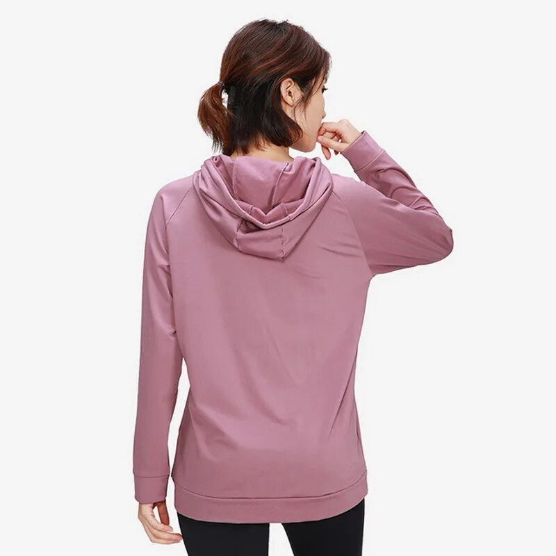 Sieviešu mode Ikdienas sporta kapuci Topi Skriešana Skriešana ar kapuci džemperis Trenažieru zāle Joga Fitness Sporta apģērbs Treniņam Treniņa apģērbs
