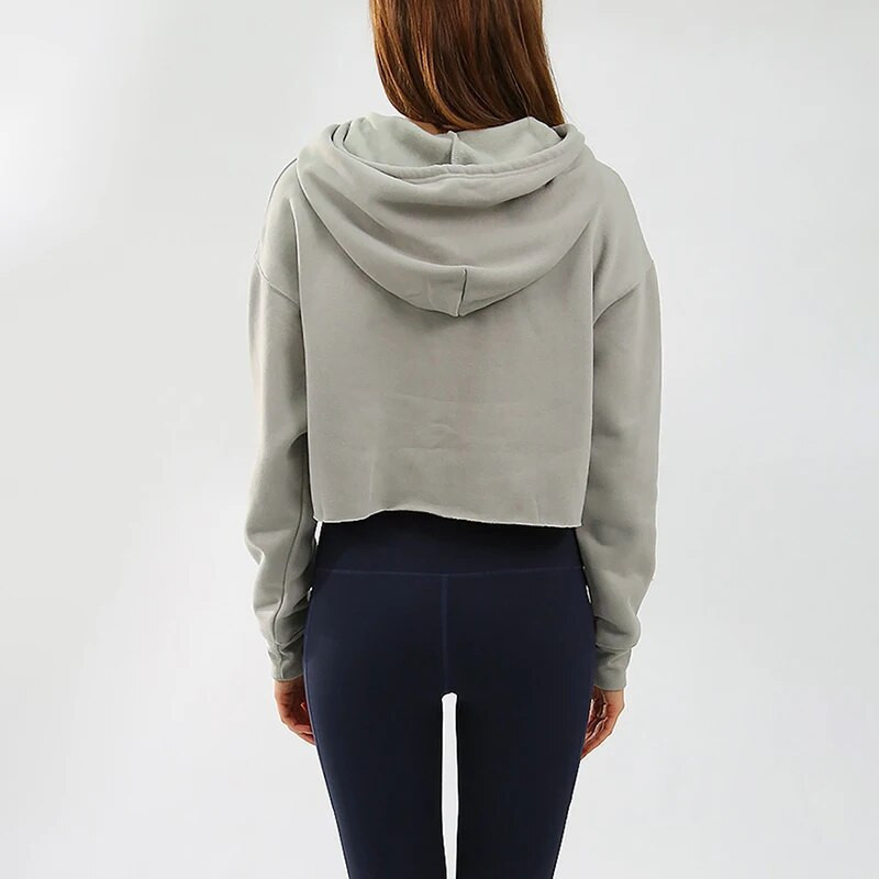 Sean Tsing® sporta lielizmēra džemperi sievietēm ar garām piedurknēm, savelkamām aukliņām, flīsa kapucēm, skriešanas fitnesam, brīvi džemperi