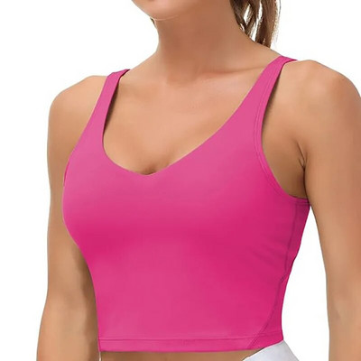 Sutiene sexy pentru femei, lenjerie de fitness cu spate în U, cu tampoane detașabile, vestă de yoga, sală de gimnastică, fără inel de oțel, crop top pentru alergare