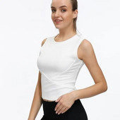 Vestă fără mâneci pentru sport de vară, tricou strâns, cu uscare rapidă, îmbrăcăminte sexy pentru yoga, alergare, fitness, maiuri fără mâneci