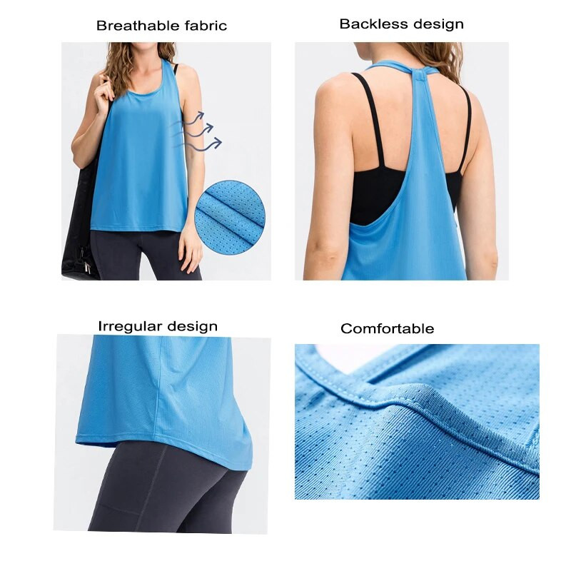 Lovmove αμάνικο γιλέκο τρεξίματος Γυναικείο αμάνικο μπλουζάκι γιόγκα αναπνεύσιμο αθλητικό μονό γιλέκο γυμναστικής Fitness Crop Top Γυναικείο αμάνικο πουκάμισο