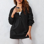 Sieviešu savelkamās aukliņas kapuces Lielizmēra flīsa džemperi rudens ziemas treniņš skriešana ikdienas sporta krekli ar kapuci Ielu skriešanas topi