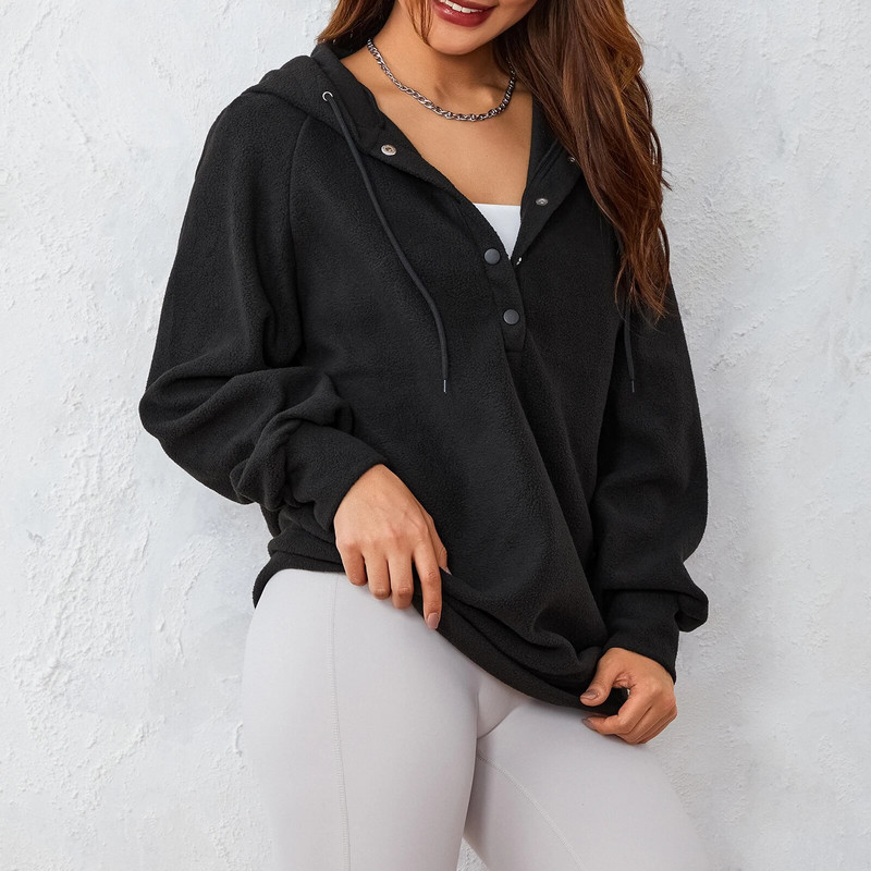 Sieviešu savelkamās aukliņas kapuces Lielizmēra flīsa džemperi rudens ziemas treniņš skriešana ikdienas sporta krekli ar kapuci Ielu skriešanas topi