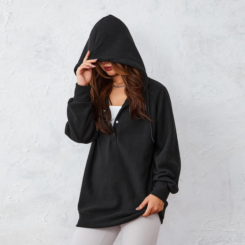 Sieviešu savelkamās aukliņas kapuces Lielizmēra flīsa džemperi rudens ziemas treniņš skriešana ikdienas sporta krekli ar kapuci Ielu skriešanas topi