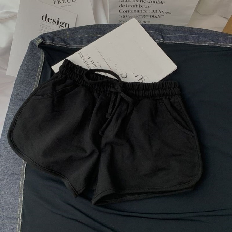 Ljetne sive kratke hlače Ženske modne ženske kratke hlače s elastičnim strukom Djevojačke ležerne pamučne kratke hlače Crne kućne kratke hlače za žene S-3XL