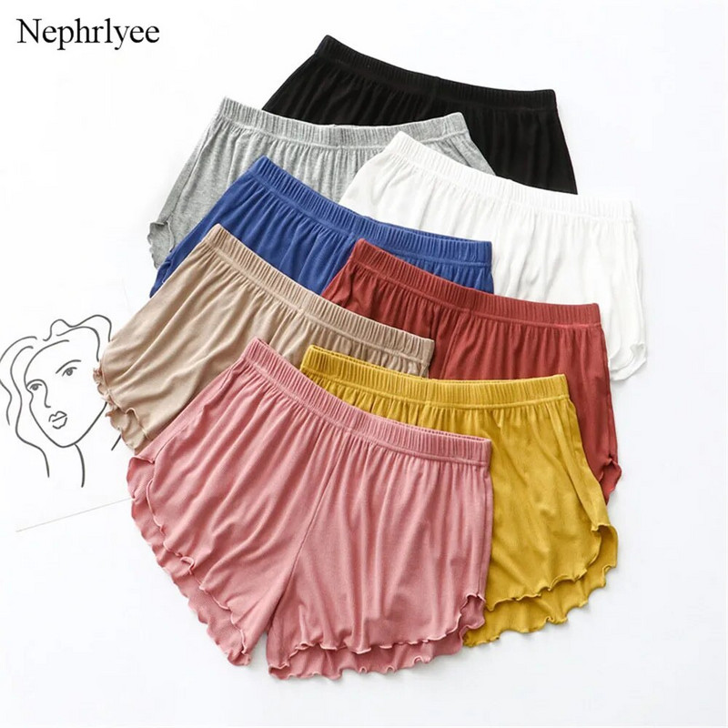 2021-es új, magas derekú, modális rövidnadrágok, női, laza, széles szárú rövidnadrágok, nyári masszív elasztikus derekú rövidnadrágok kültéri otthoni viselet