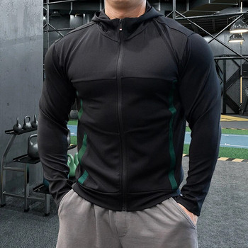 Υψηλής ποιότητας αθλητικά κουκούλα για άντρες Fitness Κορυφαία μάρκα Jacket Gym Running Jogging Αθλητικά ρούχα Χοντρό παλτό Keep ζεστό και αντιανεμικό 25