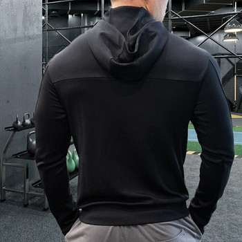 Υψηλής ποιότητας αθλητικά κουκούλα για άντρες Fitness Κορυφαία μάρκα Jacket Gym Running Jogging Αθλητικά ρούχα Χοντρό παλτό Keep ζεστό και αντιανεμικό 25