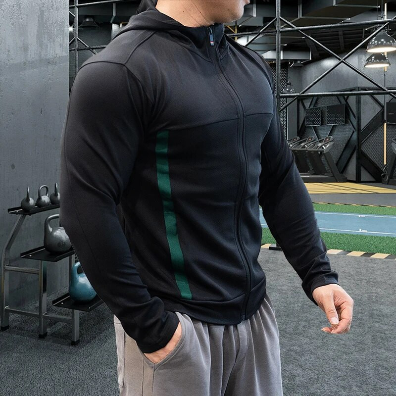 Kvaliteetsed meeste spordikapslid Fitness Tippbrändi jope Jõusaal Jooksmine Spordirõivad Paks mantel hoiab soojas ja tuulekindlas 25