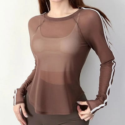 Cloud Hide HOT Girl Sport Cămăși Femei Top Fashion Yoga Tricouri Gym Lady Workout Cover-up Toamnă Bluză cu mânecă lungă Îmbrăcăminte sport
