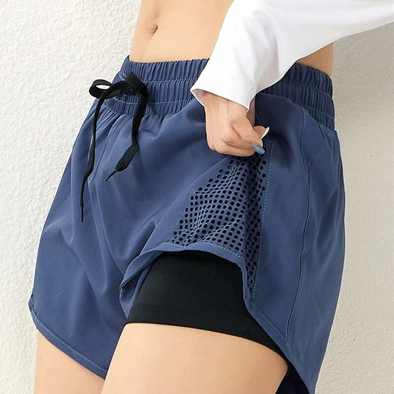 Ženske ljetne sportske kratke hlače za bodybuilding koje se brzo suše i ne odsjaju, prozračne, sportske kratke hlače za trčanje, fitness i jogu