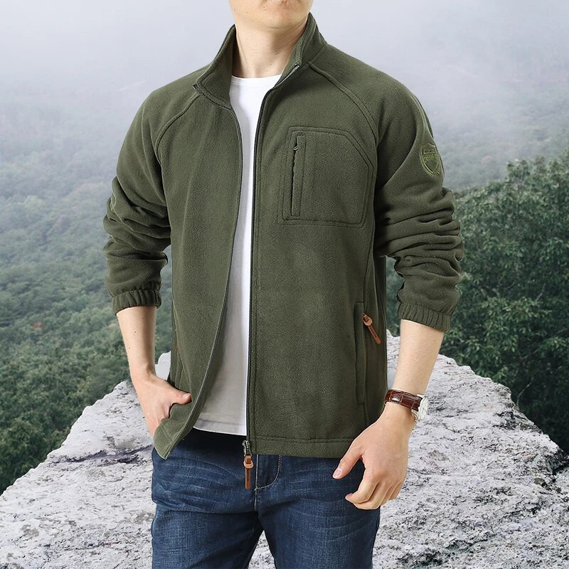 Ανδρικό πλήρες φερμουάρ US SWAT Tactical Army Fleece Jacket Στρατιωτικό Θερμικό Ζεστό Αστυνομικό Παλτό Εργασίας Ανδρικό Παλτό Safari Ανεμοδράστη