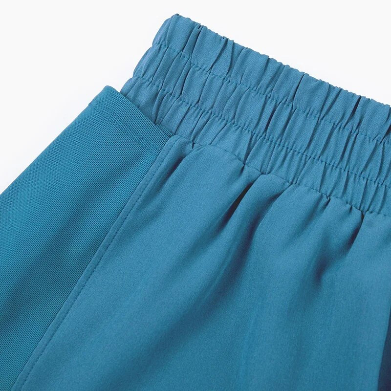 Naiste kõrge vöökohaga venivad sportlikud lühikesed püksid treeninguks Active Fitness lühikesed püksid 2-ühes jooksmine kahekihilised spordipüksid joogapüksid