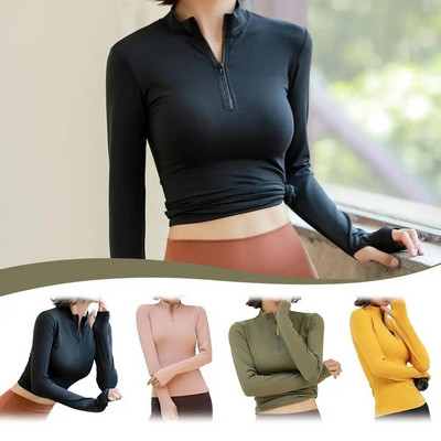 Long Sleeve Yoga Shirts Sport Top Fitness Yoga Top Gym Top Sports Wear For Women Push Up Running Full Sleeve Clothes