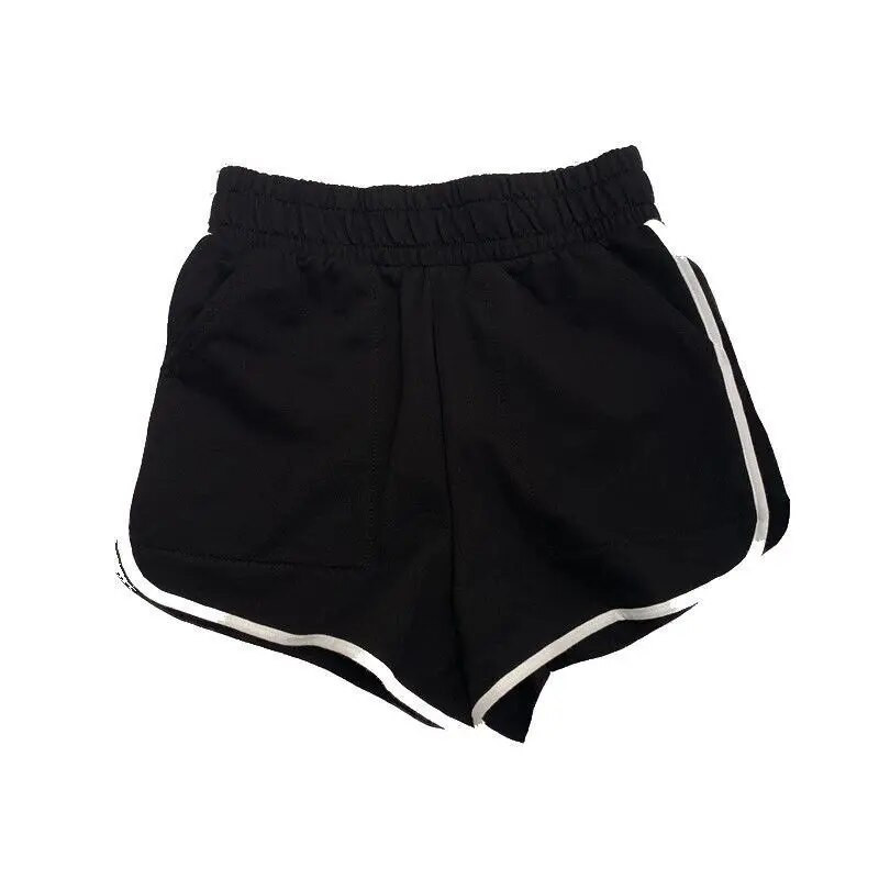 Κλασικό ριγέ αθλητικό γυναικείο σορτς Λευκό πλάι λεπτό χαλαρό Running Casual παντός αγώνα Hot σορτς Καλοκαιρινό αθλητικό σορτς