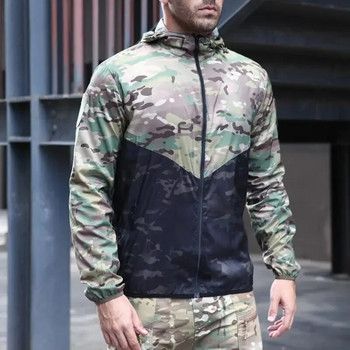 Autumn Men Military Camouflage Fleece Jacket Tactical Windbreaker Army Clothing Multicam Camouflage Windbreakers Κυνηγετικά παλτά