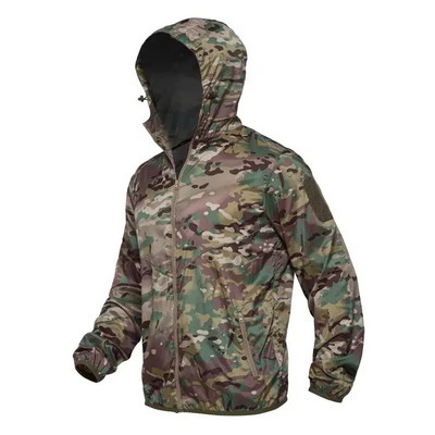 Őszi férfi katonai terepszínű polár dzseki Taktikai széldzseki hadsereg ruházata Multicam terepszínű széldzseki vadászkabát