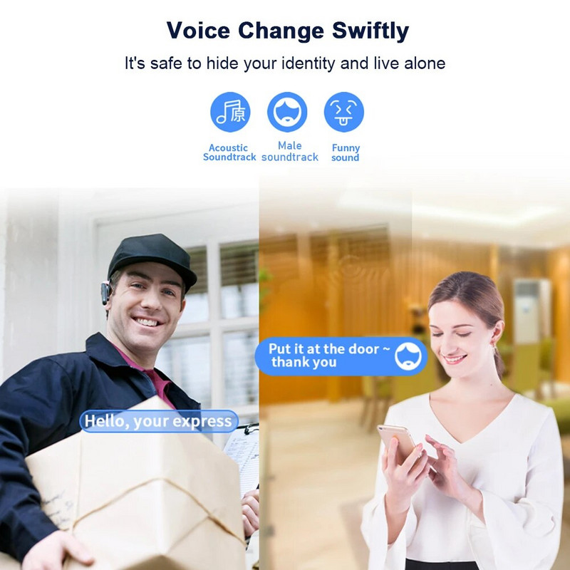 WIFI uksekellakaamera koos 125° lainurkse visuaalse kellaga nutika video uksekella HD-videoga öönägemine toetab pilvmälu SD-kaarti