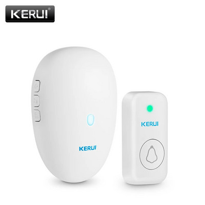 KERUI M521 Безжичен звънец на открито 57 песни 300M обхват Интелигентен домашен звънец Звънец 433MHz Водоустойчив бутон Plug and Play