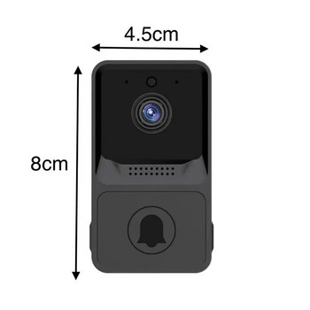 Νέο έξυπνο κουδούνι οικίας Κάμερα WIFI Τηλέφωνο βίντεο Ασύρματο κουδούνι πόρτας Ασφάλεια βίντεο ενδοεπικοινωνία HD Night Vision για διαμερίσματα