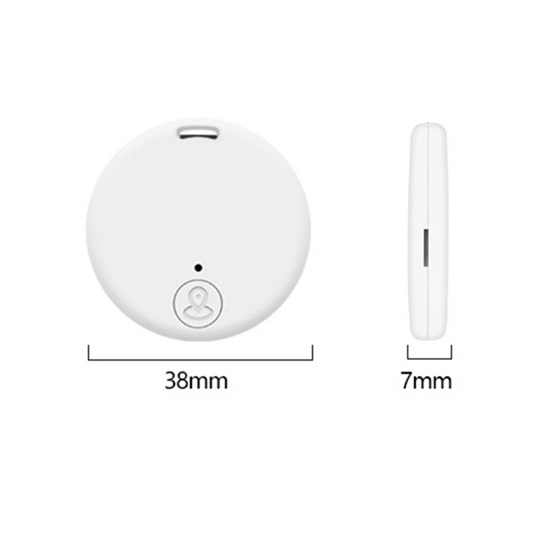 Mini Dog GPS Bluetooth 5.0 Tracker Anti-Lost Device Okrúhle Anti-Lost Device Pet Kids Bag Peňaženka Sledovanie Smart Finder Locator