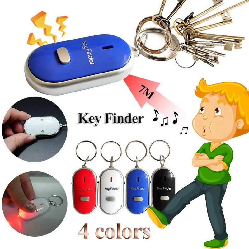 Key Finder Whistle Key Finder Αναβοσβήνει Beeping Remote Lost Keyfinder Locator Συναγερμός συσκευής κατά της απώλειας κλειδιού για τα ηλικιωμένα κατοικίδια