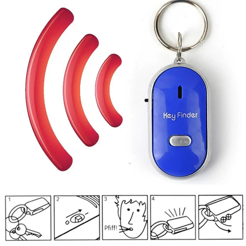 Key Finder Whistle Key Finder Αναβοσβήνει Beeping Remote Lost Keyfinder Locator Συναγερμός συσκευής κατά της απώλειας κλειδιού για τα ηλικιωμένα κατοικίδια